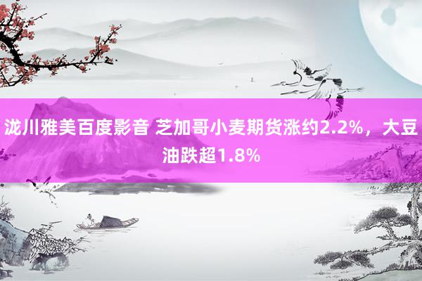 泷川雅美百度影音 芝加哥小麦期货涨约2.2%，大豆油跌超1.8%