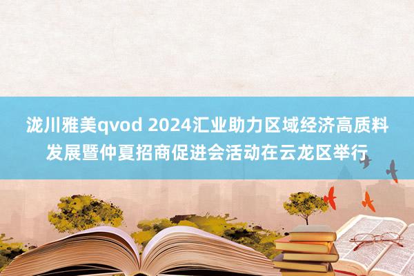 泷川雅美qvod 2024汇业助力区域经济高质料发展暨仲夏招商促进会活动在云龙区举行