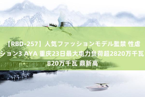 【RBD-257】人気ファッションモデル監禁 性虐コレクション3 AYA 重庆23日最大电力负荷超2820万千瓦 鼎新高