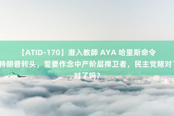 【ATID-170】潜入教師 AYA 哈里斯命令壅塞特朗普转头，誓要作念中产阶层捍卫者，民主党赌对了吗？